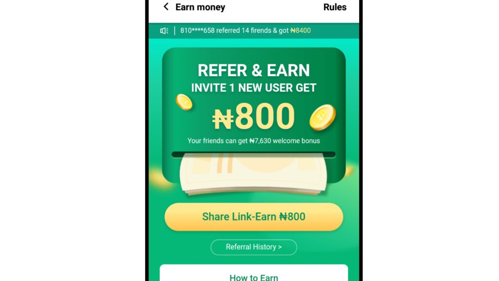 Opay app referral rewards