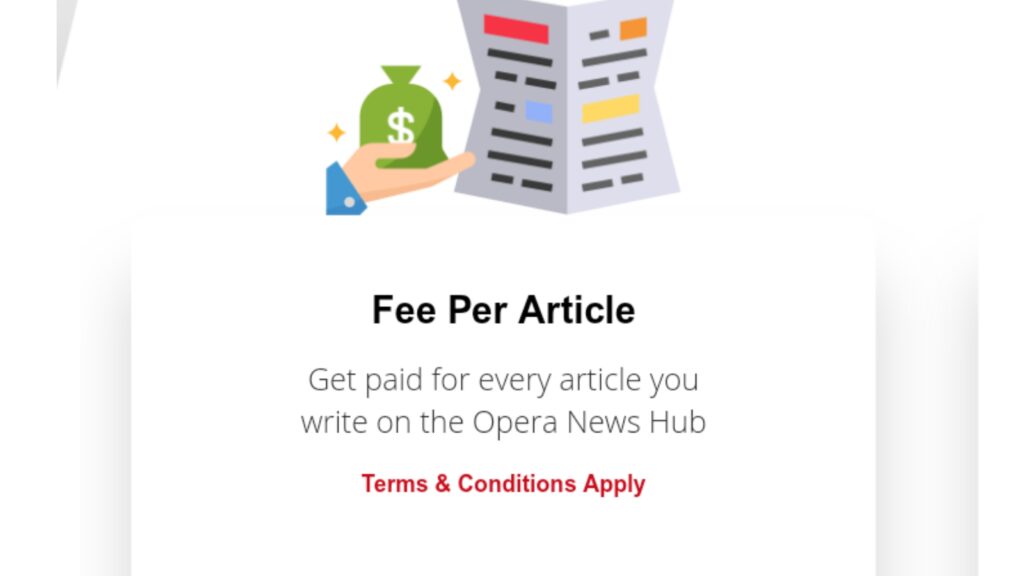 Opera news hub payment structure