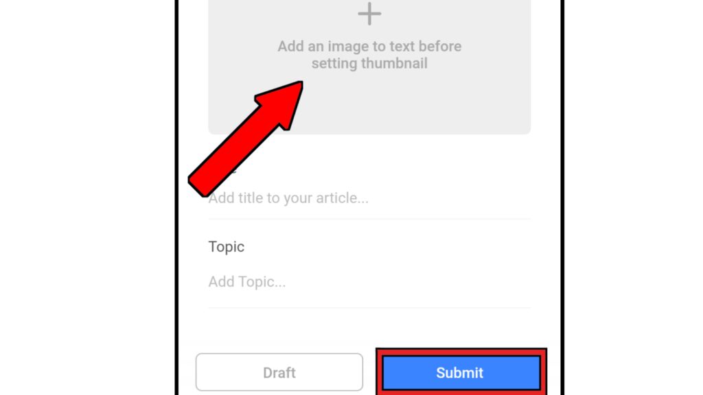 Uploading featured image and submitting your article.