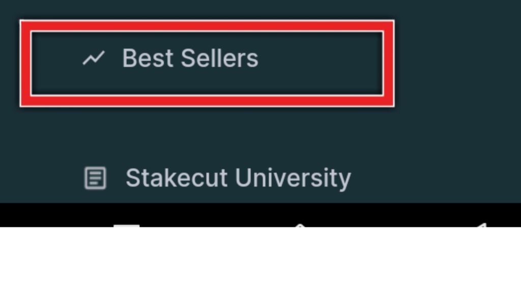Best sellers feature